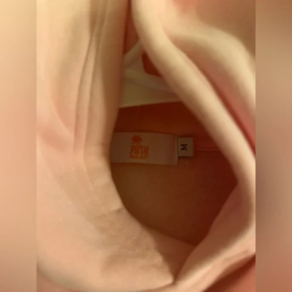 Pink Hoodie with Palm Tree Design - Picture 4 of 4